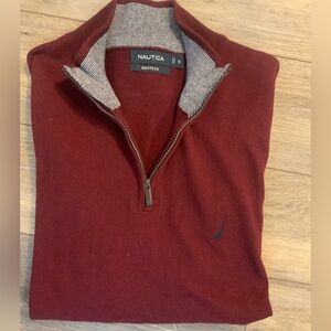 Nautica men’s 1/4 zip sweater. Size XL